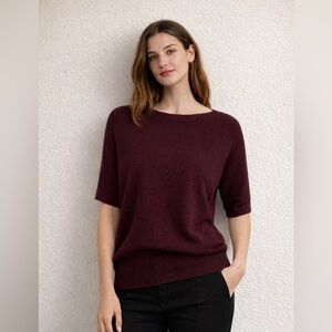 Ann Taylor Rich Plum Knit Top